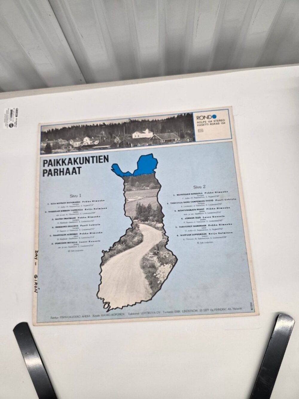 Various – Paikkakuntien Parhaat LP 1977 Rondo Finnish Pop Folk 33 RPM - Picture 2 of 6